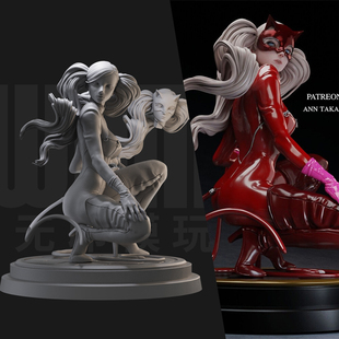 1/24 高杏卷 女神异闻录 18比例GK白模手办3D打印兵人模型 3172