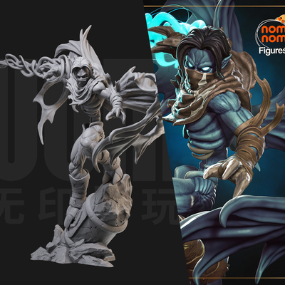 1/24拉齐尔噬魂者 凯恩遗产18比例GK白模手办3D打印兵人模型 5381