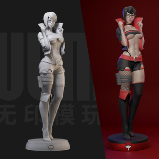 1/24 佐良娜 火影 博人传 18比例GK白模手办 3D打印兵人模型 2620