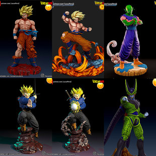 1/24 超一悟空 短笛 沙鲁 18比例GK白模手办3D打印兵人模型 4030