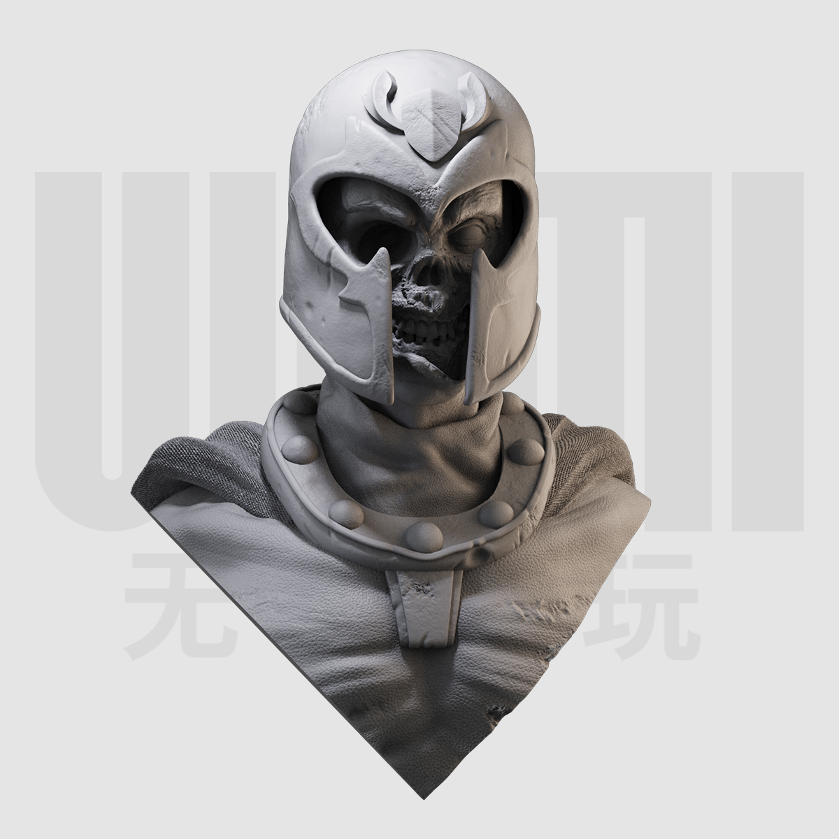 1/10 丧尸万磁王 X战警 漫威 16比例GK树脂白模手办模型 1208