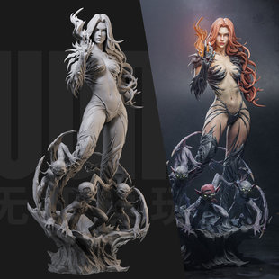 1/24 萨拉佩珍妮 魔女之刃 18比例GK白模手办3D打印兵人模型 3861