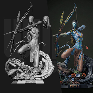 阿凡达 奈蒂莉公主 1/24GK白模手办 18比例树脂3D打印模型 6954