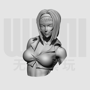 星际牛仔 菲·瓦伦丁 1/10胸像白模16比例GK树脂白模手办模型1766