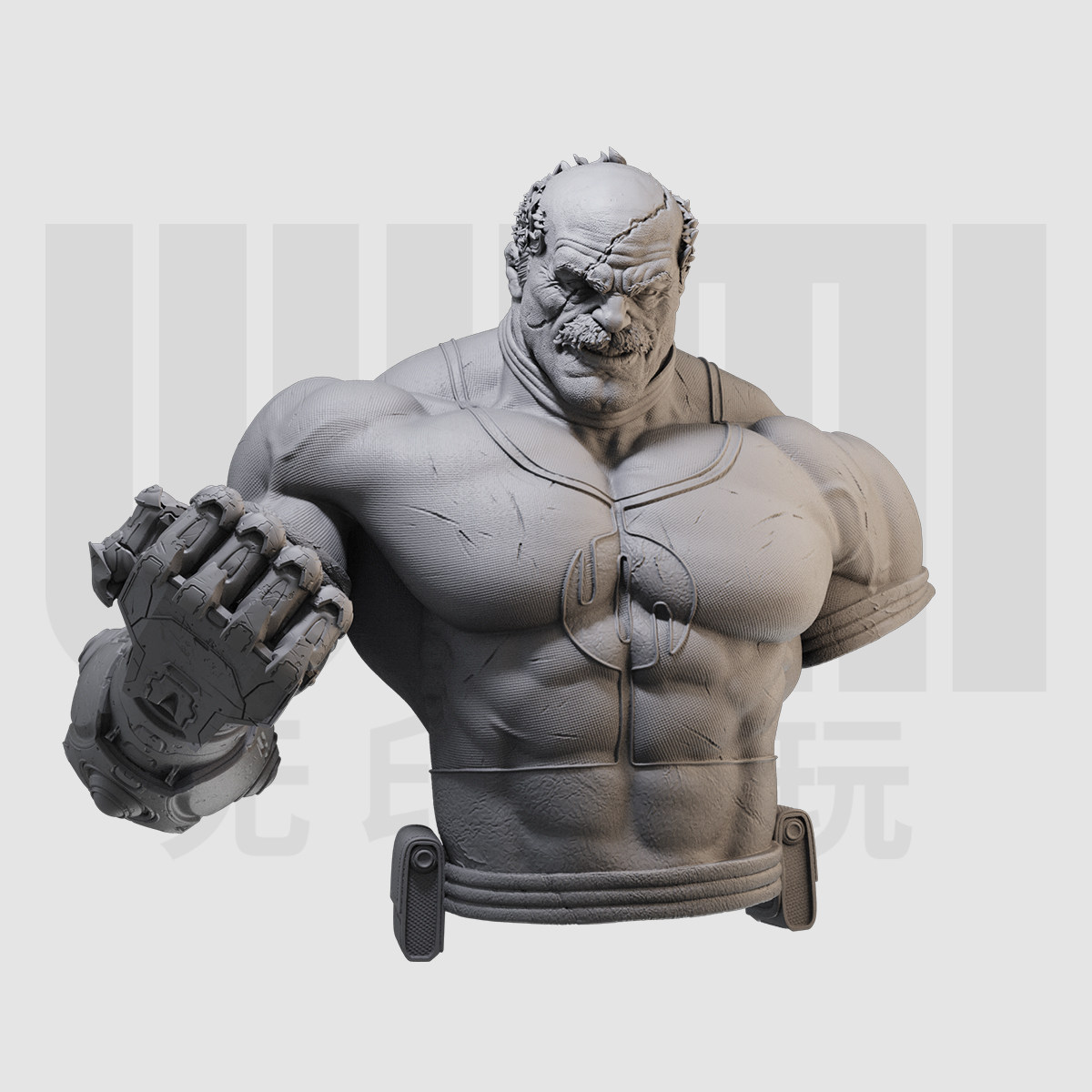 1/10征服 无敌少侠 超级反派 美漫16比例GK树脂白模手办模型 1536