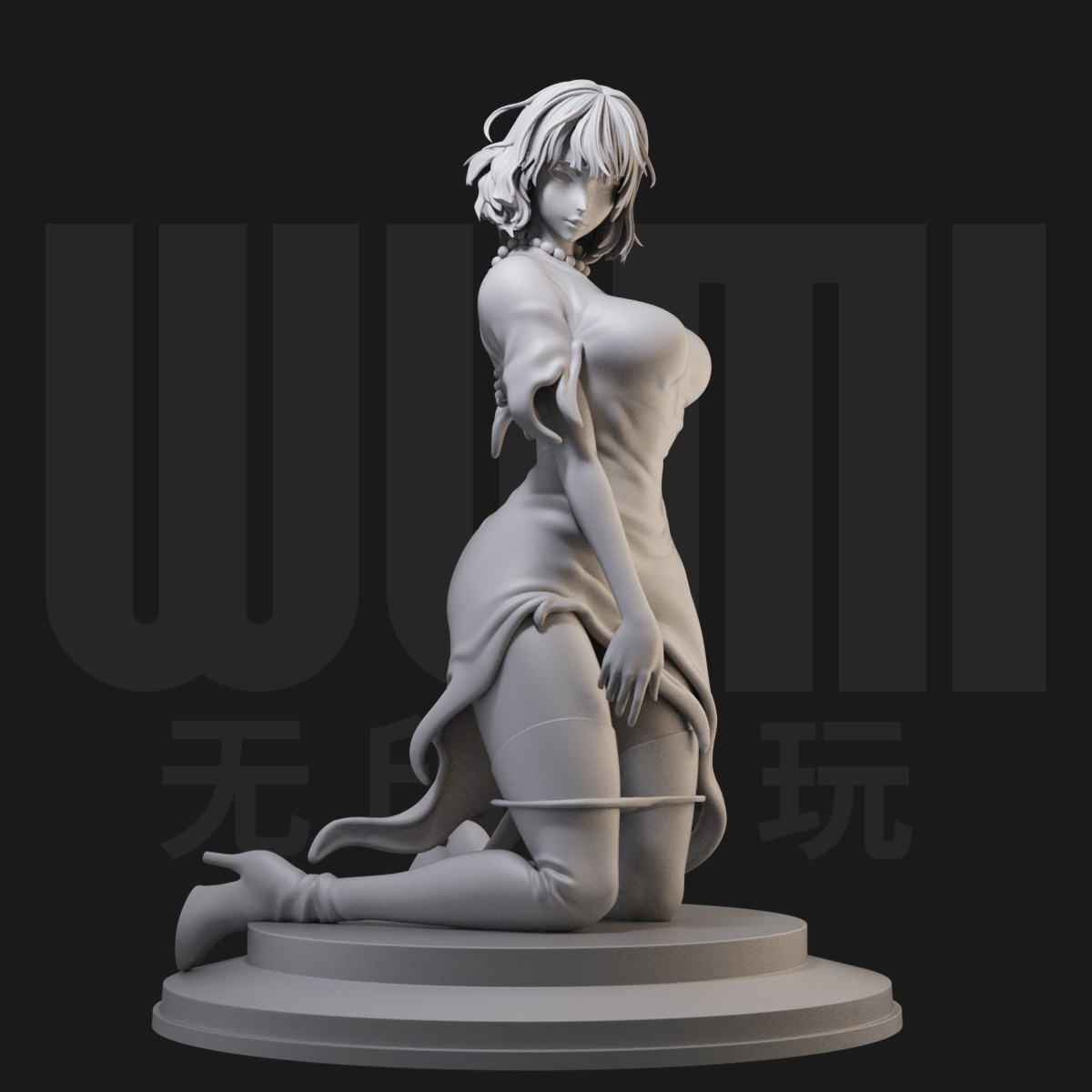 地狱的吹雪 一拳超人 1/24白模GK手办 18比例兵人3D打印模型 1663