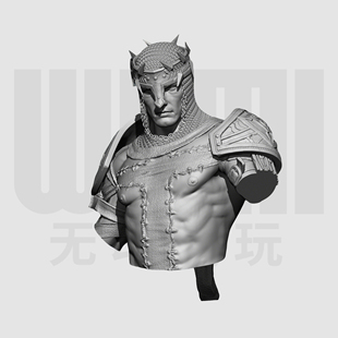 但丁的地狱 但丁 1/10胸像白模 16比例GK树脂白模手办模型 1740