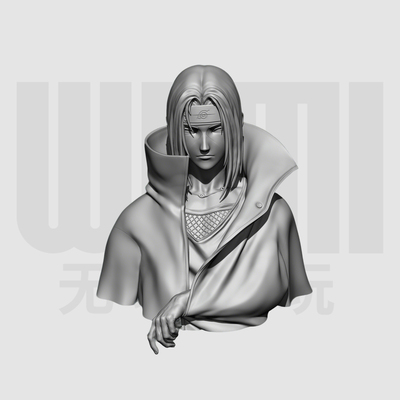 火影忍者 宇智波鼬 1/10胸像白模 16比例GK树脂白模手办模型 1741