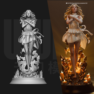 死亡搁浅 明日 焦油女孩 1/24GK白模手办  18比例树脂模型  6306