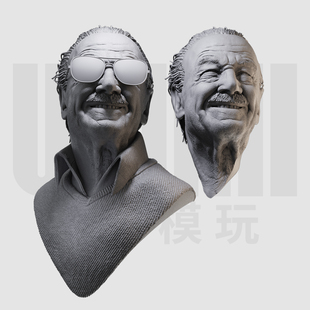 1/10 斯坦·李胸像 漫威之父 明星16比例GK树脂白模手办模型 1428