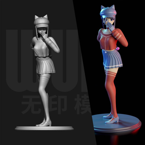 帽子米塔 恐怖游戏 1/24GK 白模手办 18比例树脂 3D打印模型 7801
