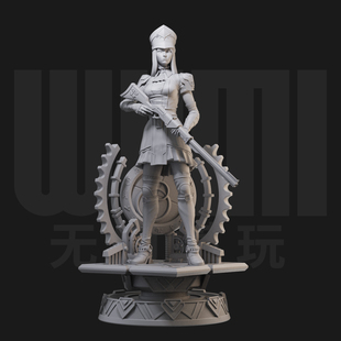 1/24 女警官 狙击手 18比例GK白模手办 3D打印兵人模型 2428