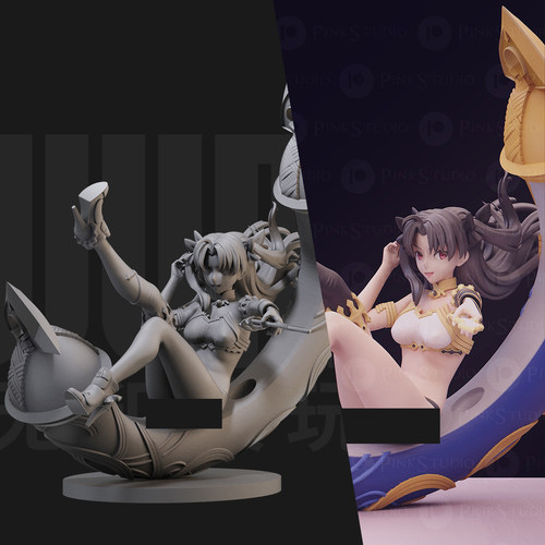 1/24伊什塔尔fate/命运之夜18比例GK白模手办3D打印兵人模型 5005