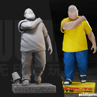 1/24 坂本太郎 坂本的日常 18比例GK白模手办3D打印兵人模型 6092