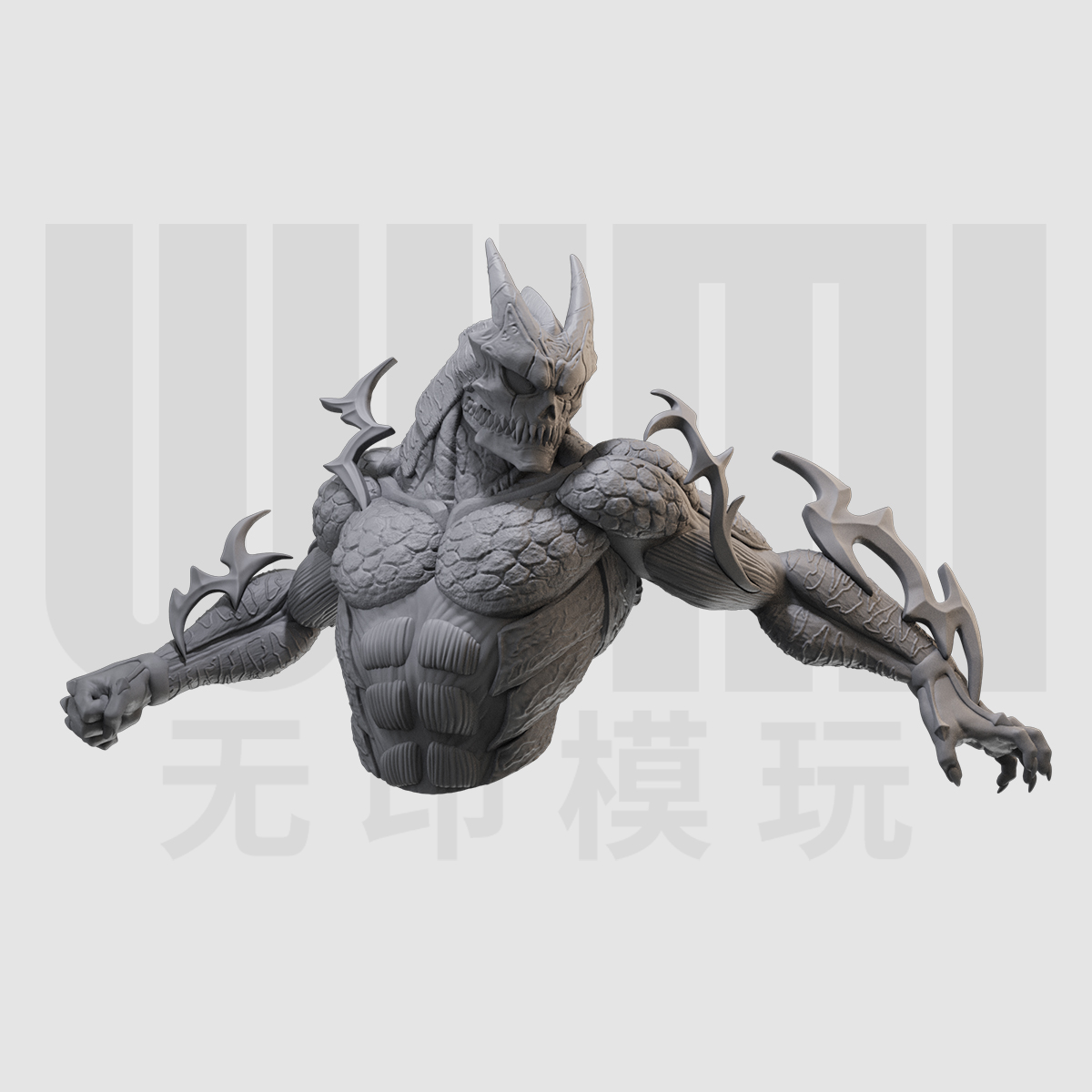 1/10 日比野卡夫卡怪兽态 怪兽8号16比例GK树脂白模手办模型 1387