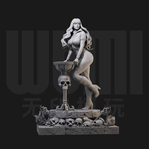 1/24 梵蓓娜 吸血姬 美漫 18比例GK白模手办3D打印兵人模型 4274