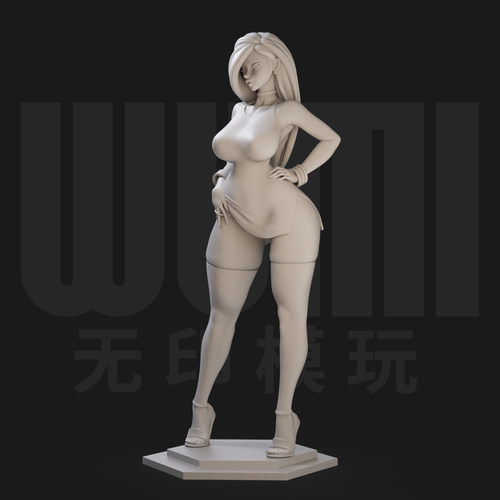 金姆姐姐麻辣女孩白模GK手办