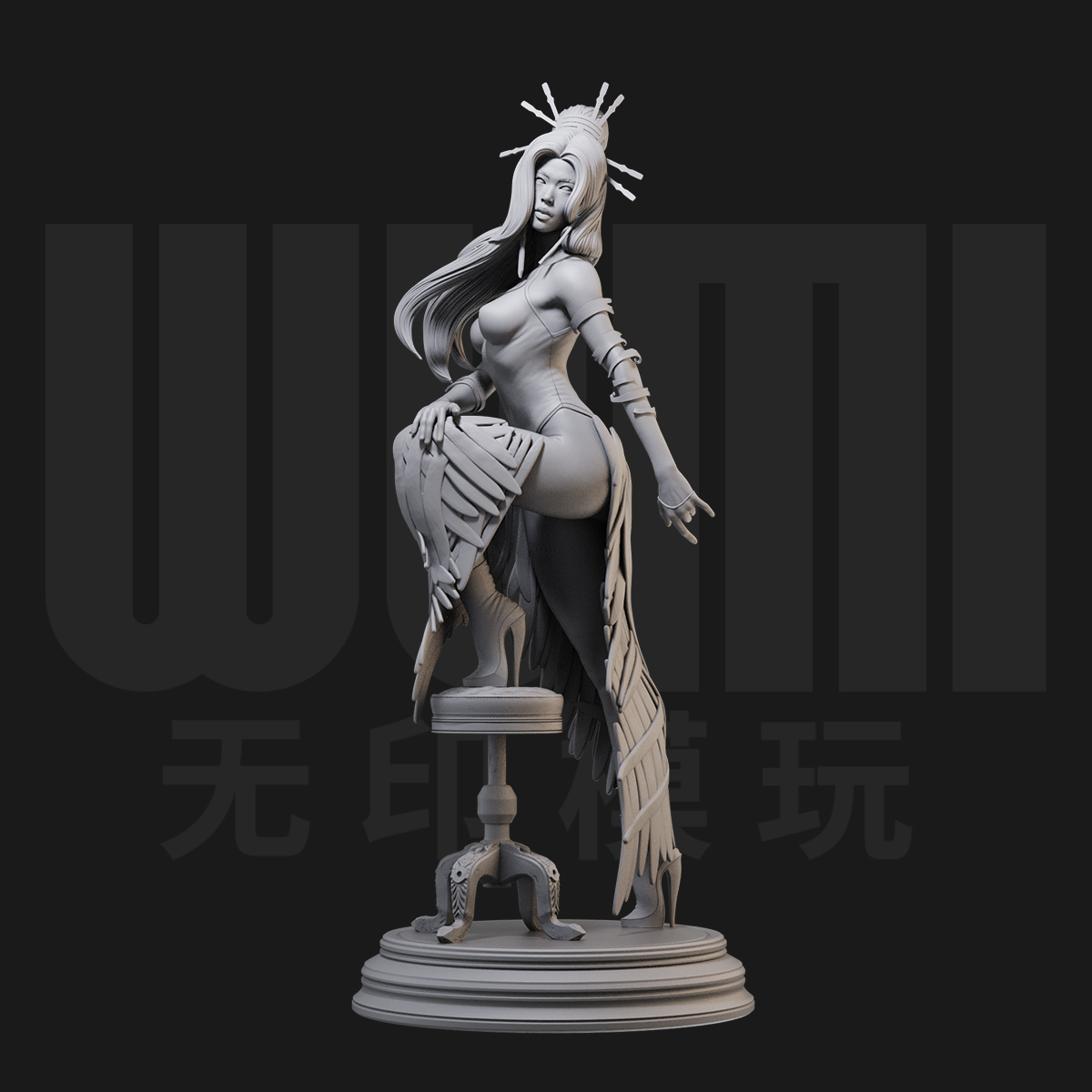 1/24 灵蝶 X战警 漫威漫画 18比例GK白模手办3D打印兵人模型 3522