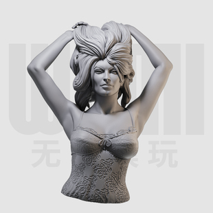 1/10 茉莉女士 欧美明星 电影 16比例GK树脂白模手办模型 1160