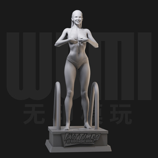 1/24 琳达 开放的美国学府 18比例GK白模手办3D打印兵人模型 4422