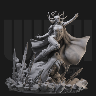 海拉雕像 雷神诸神黄昏 1/24白模GK手办 35比例兵人3D打印模型222