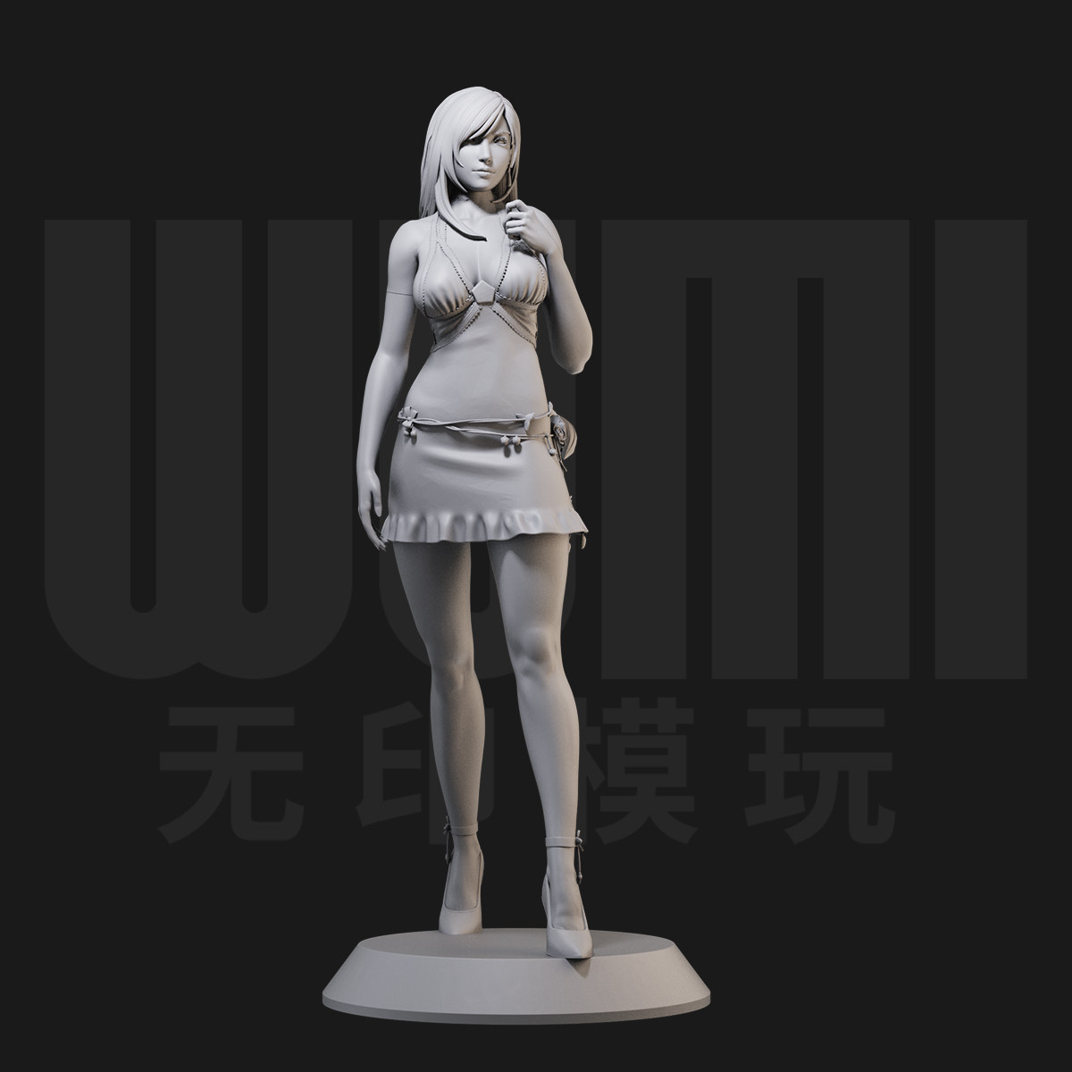 1/24 蒂法 最终幻想 18比例GK白模手办3D打印兵人模型 3467图片
