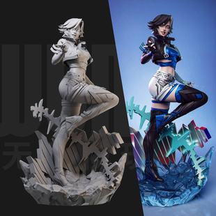 1/24 冰月花雪 漫威争锋 18比例GK白模手办3D打印兵人模型 5699