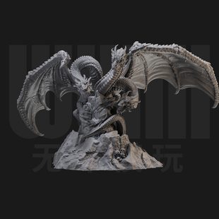 1/24 王者基多拉 哥斯拉  GK手办35比例兵人3D打印模型 3348