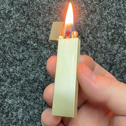 薄款黄铜砂轮煤油打火机