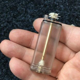 透明油仓打火机油仓配件 清新打火机机头 油仓 火轮 配件