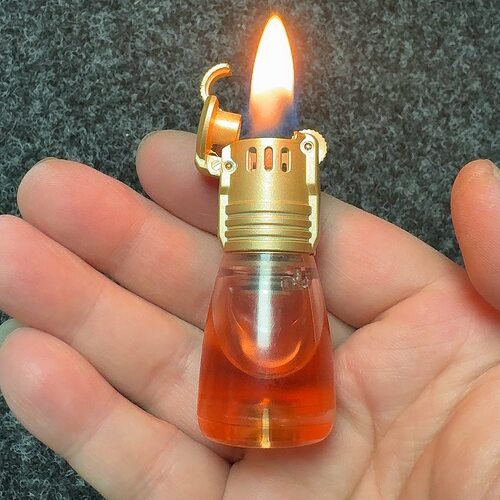 迷你透明油仓砂轮打火机