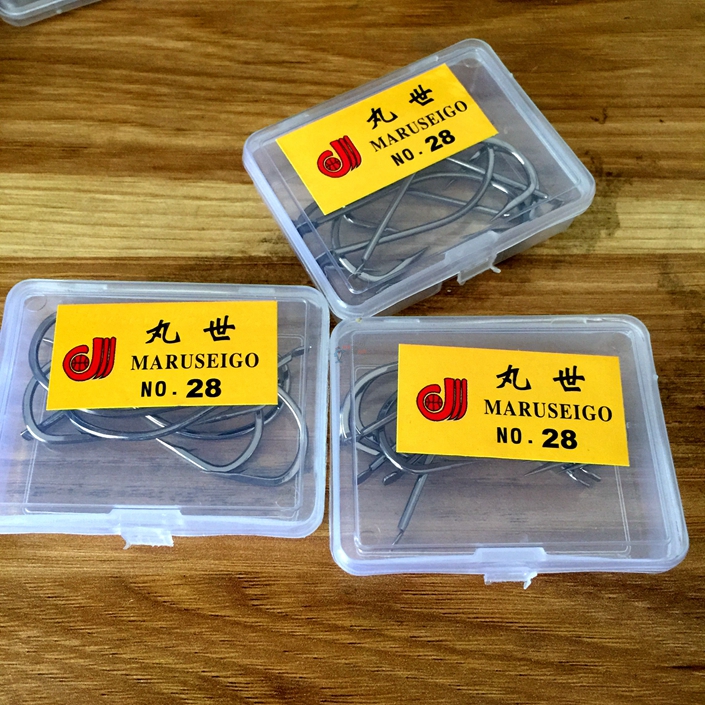 国产盒装丸世28号钓鱼钩特价