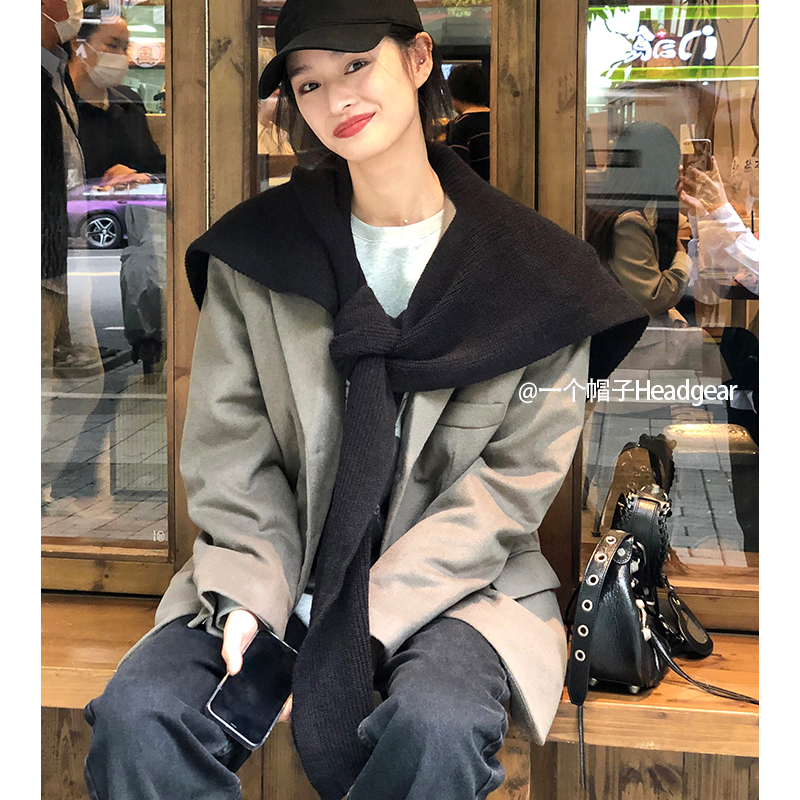 秋冬季百搭围巾女披肩保暖围脖