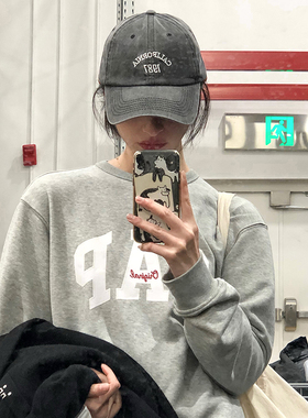 韩版复古水洗棒球帽子女春夏季百搭情侣显脸小遮阳鸭舌帽男ins潮