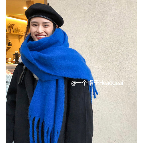 高级感韩版围巾女秋冬季加厚
