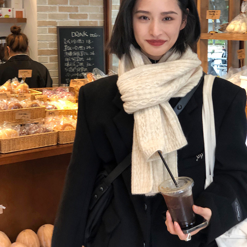 秋冬韩版围巾女保暖围脖披肩