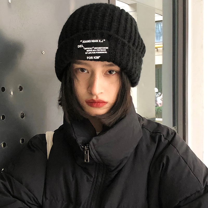 一顶显脸小毛线帽子秋冬季百搭