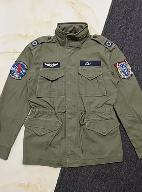 M65男士军迷野战夹克外套大衣M51人字纹工装外套风衣军事风军旅