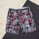美式 子百家裤 复古格子短裤 款 破锣男款 百家撞色拼接裤 经典 纯棉丐版
