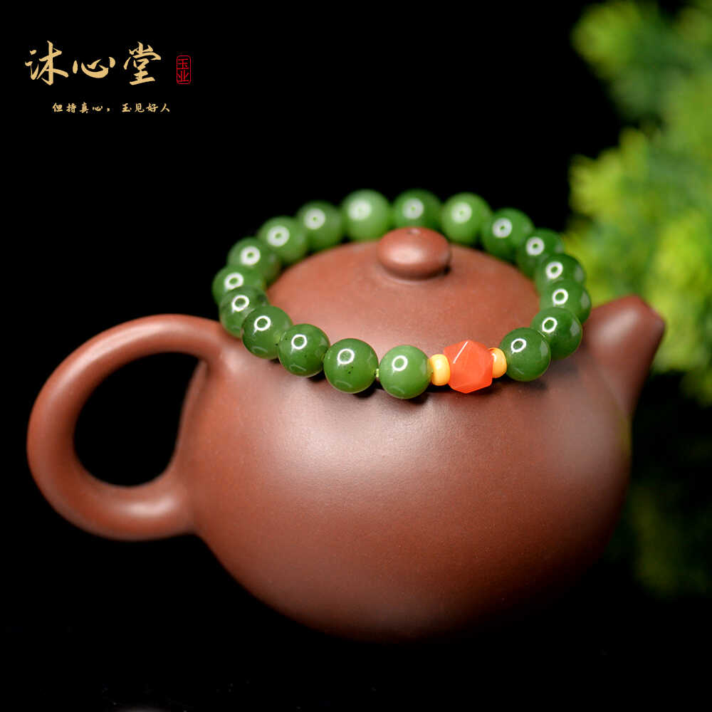 有黑点手串MS155碧玉设计款