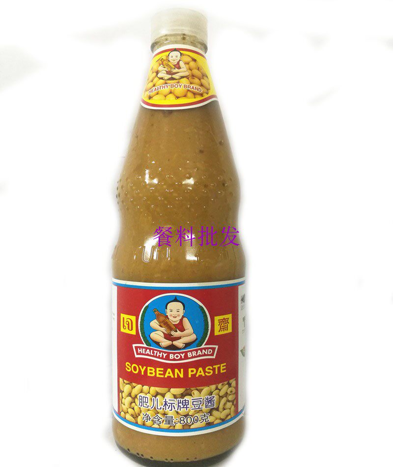 泰国进口肥儿标牌豆酱800g 肥儿豆酱 凉拌酱 黄豆酱 泰国餐蘸酱