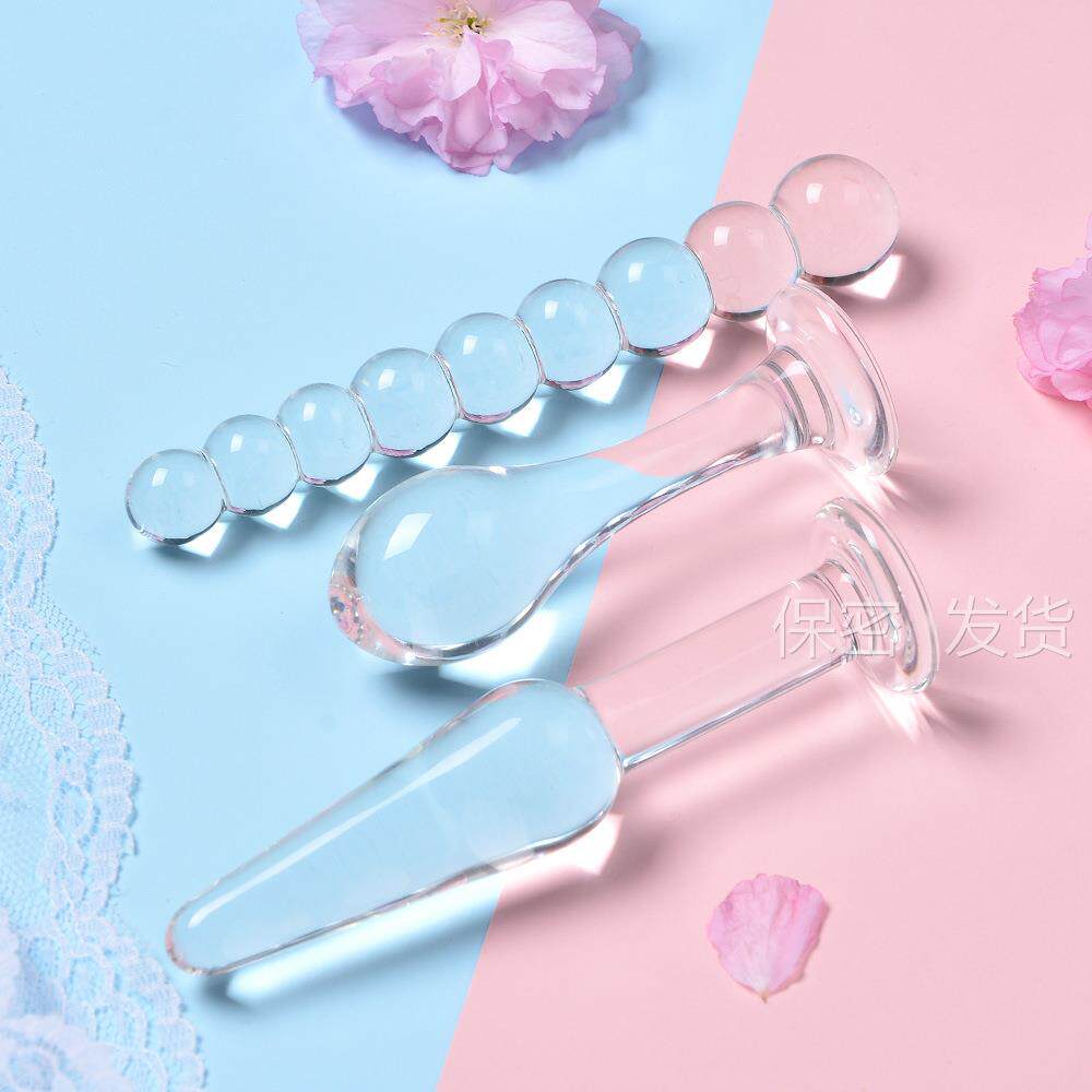 玻璃小号连珠局部按摩器按摩放松解压脸部按摩头菊部门栓便携入门