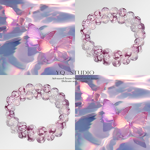 YQ.STUDIO |【岁尾梦蝶】原创设计琉璃串珠手链学生送闺蜜手饰品