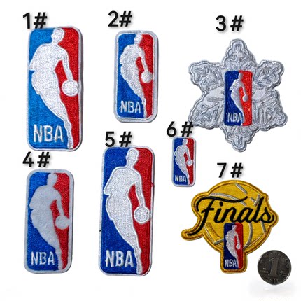 熨烫手工布贴补丁辅料绣标nba美国篮球职业联盟袖章徽章肩章logo