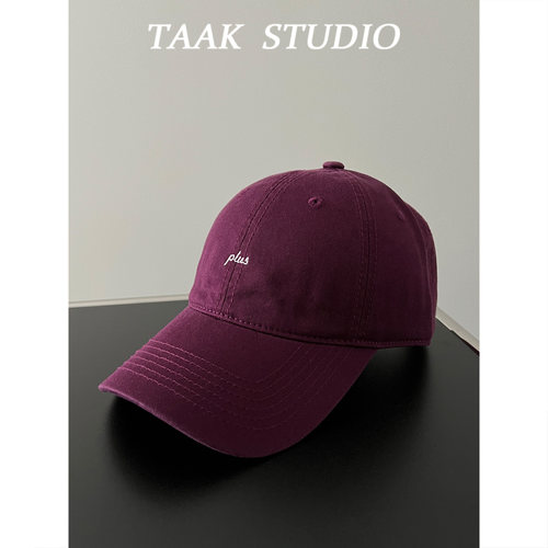 韩国ins乌梅紫棒球帽子女春