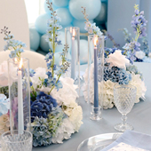 耐高温玻璃罩欧式 烛台烛光晚餐镂空防风罩酒店婚礼宴会摆件无烟蜡