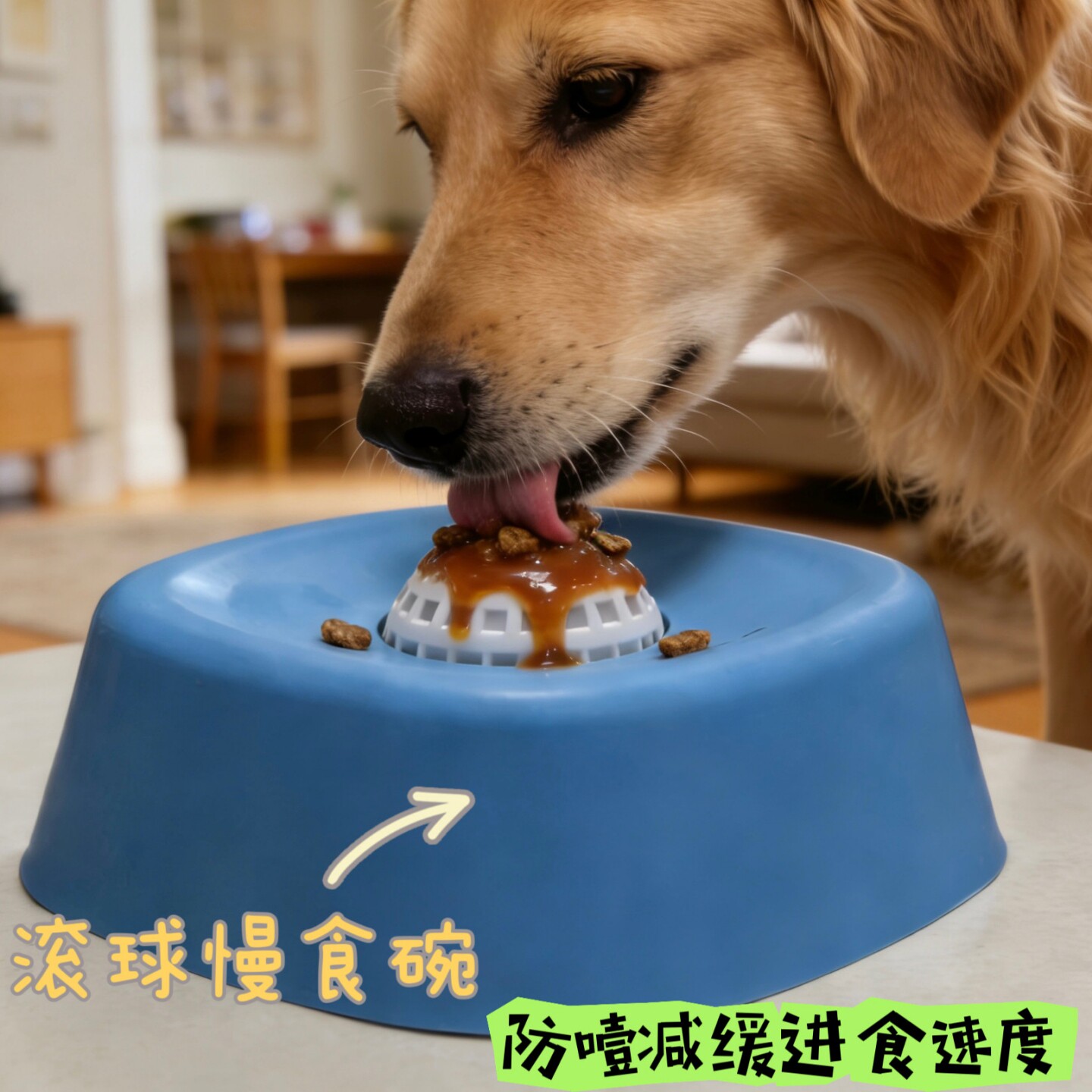 宠物液体罐头果酱喂食的慢食碗