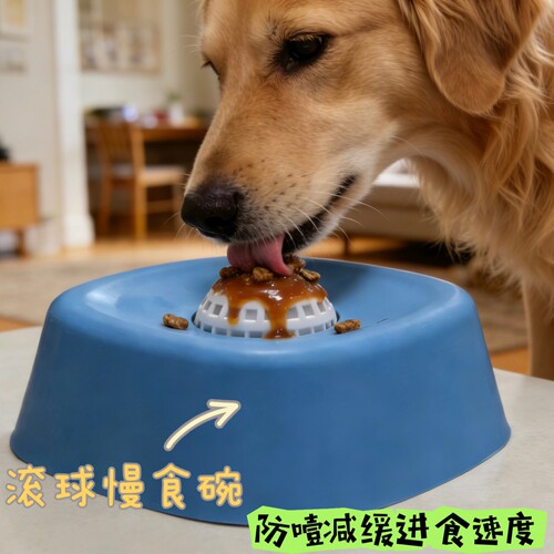 宠物液体罐头果酱喂食的慢食碗