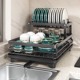 日本进口MUJIE厨房置物架放碗滤水沥水篮水槽边沥水碗架碗筷碗盘