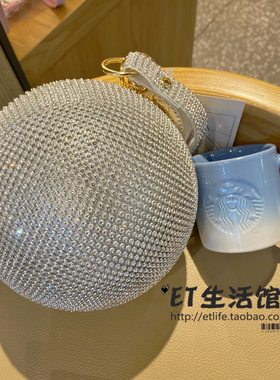 星巴克杯子2021圣诞礼物女神杯闪耀 渐变钻球包浓缩咖啡杯 马克杯